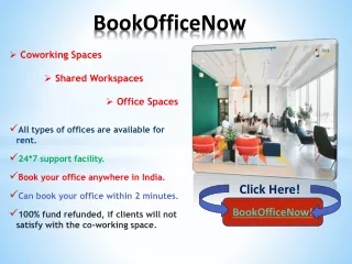 BookOfficeNow | Coworking Space | Shared Office Space for Rent