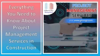 Everything You Need to Know About Project Management Services in Construction