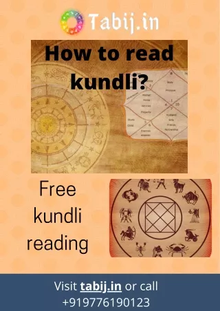 Free kundli reading: How to read kundali for marriage & profession? call  919776190123  or visit tabij.in