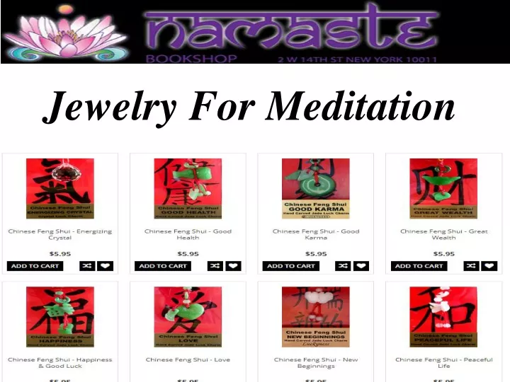 jewelry for meditation