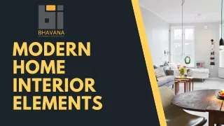 Modern Home Interior Elements
