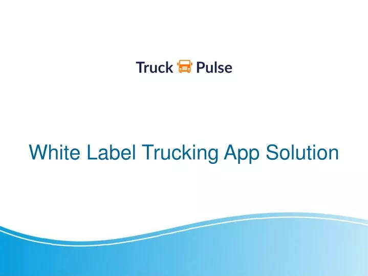 white label trucking app solution
