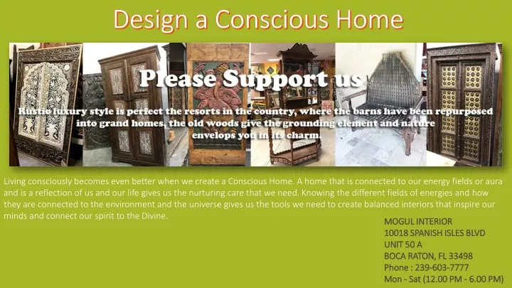 design a conscious home