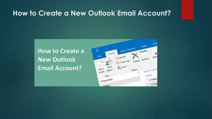 how to create a new outlook email account