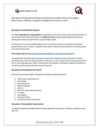 mycoplasma testing market mycoplasma testing