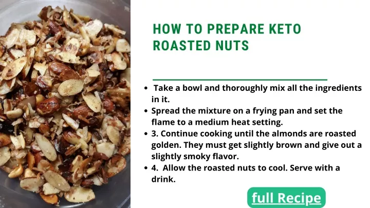 how to prepare keto roasted nuts