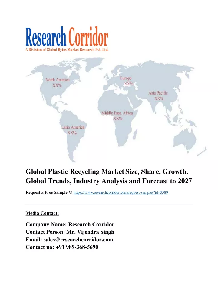 global plastic recycling market size share growth