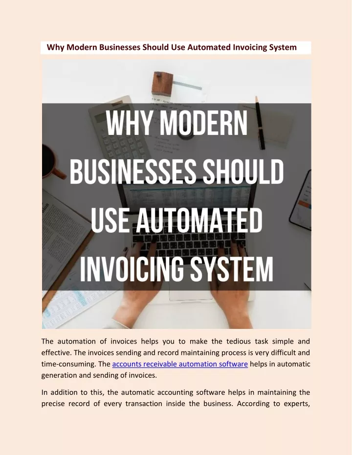 why modern businesses should use automated