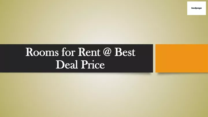 rooms for rent @ best deal price