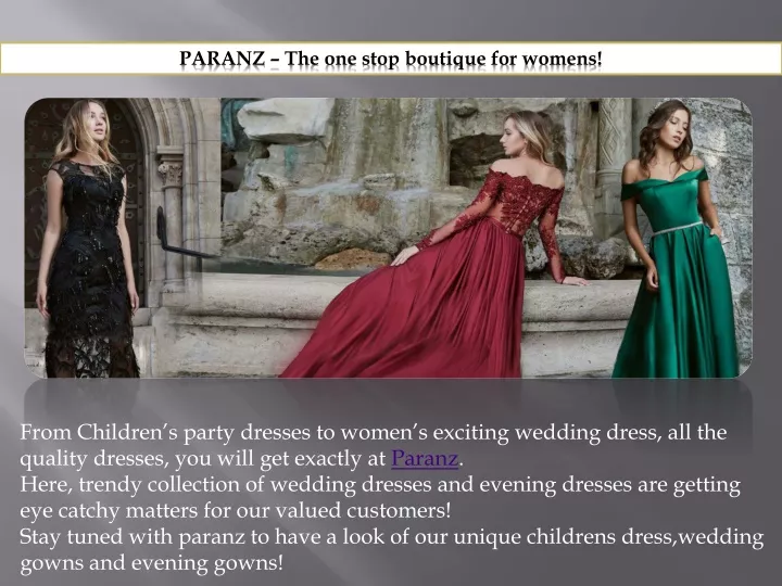 paranz the one stop boutique for womens
