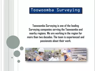 Detail survey in Toowoomba