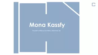 Mona Kassfy (Canada) - An Exceptionally Talented Professional