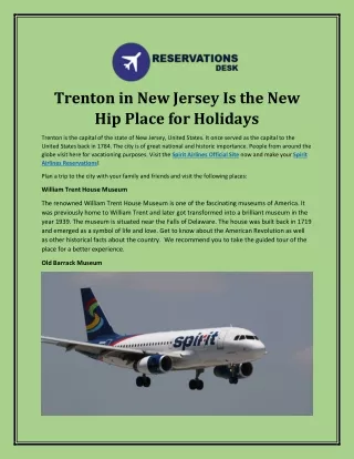Trenton in New Jersey Is the New Hip Place for Holidays