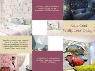 Kids Cool Wallpaper Designs