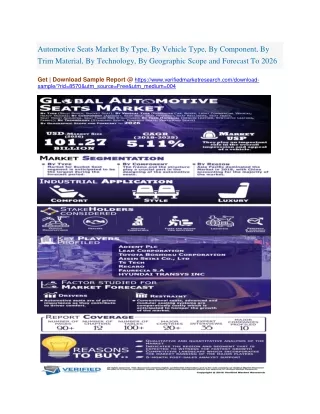 automotive seats market by type by vehicle type