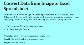 convert data from image to excel spreadsheet