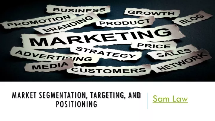 market segmentation targeting and positioning