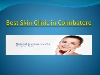 Best Skin Clinic in Coimbatore