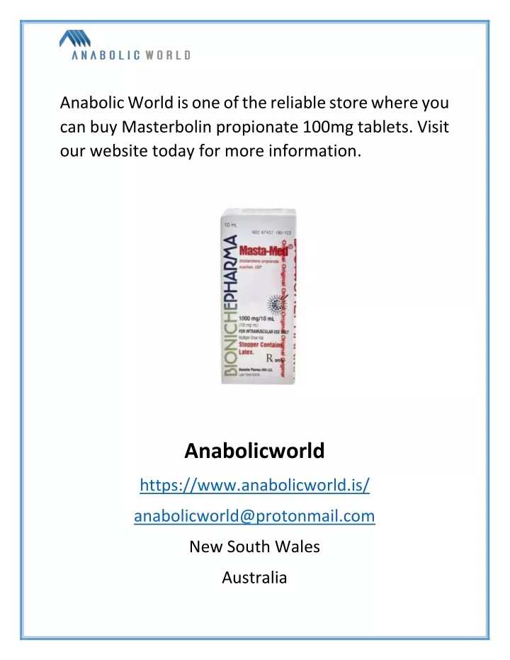 anabolic world is one of the reliable store where