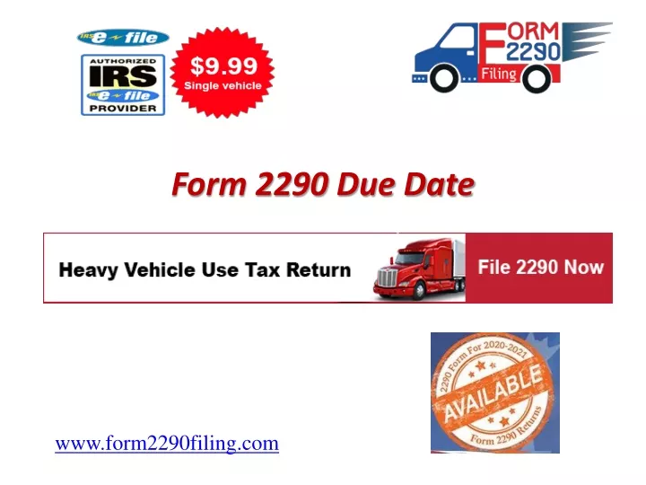 form 2290 due date