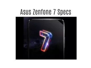 Asus Zenfone 7 Specs