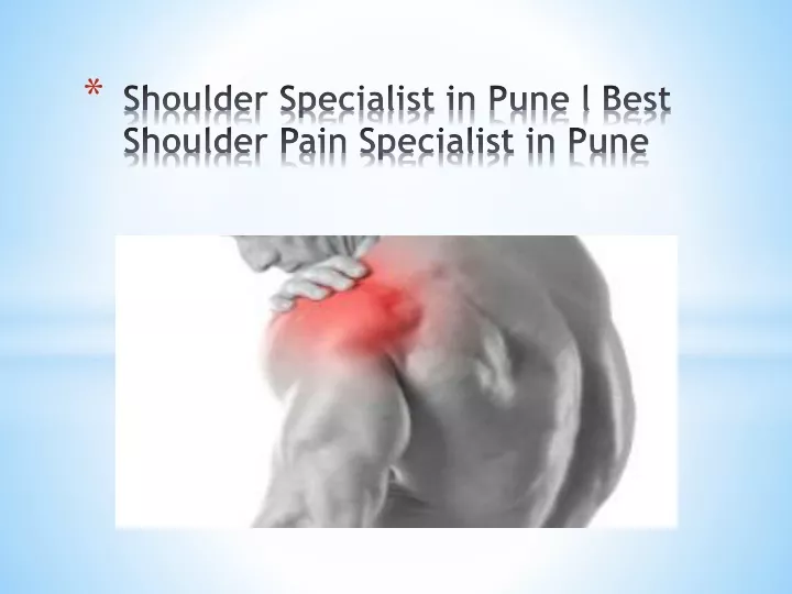 shoulder specialist in pune l best shoulder pain specialist in pune