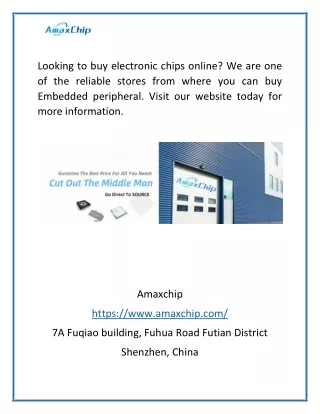 Buy Electronic Chips Online | Amaxchip.com