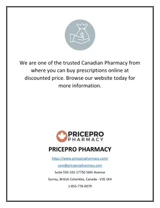 Buy Prescriptions Online at Discounted Price