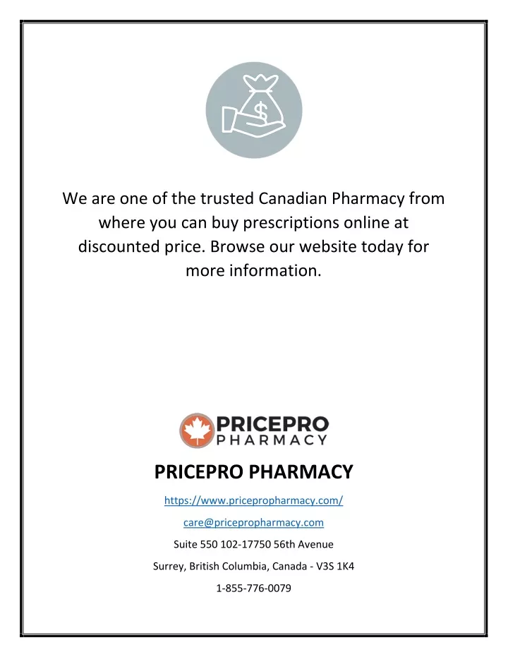 we are one of the trusted canadian pharmacy from