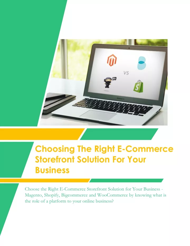 choosing the right e commerce storefront solution