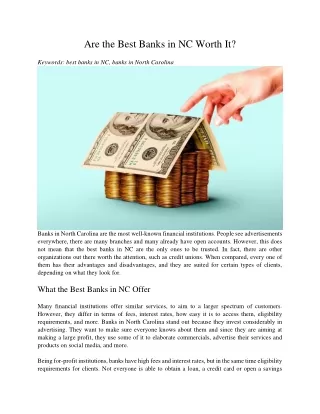 are the best banks in nc worth it