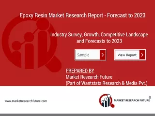 epoxy resin market research report forecast