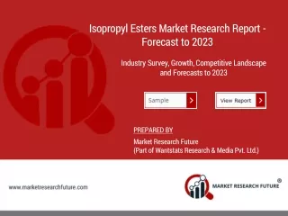 isopropyl esters market research report forecast