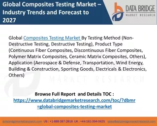 global composites testing market industry trends