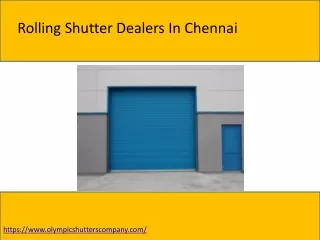 rolling shutter dealers in chennai