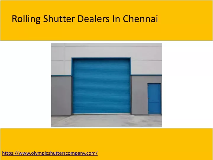 rolling shutter dealers in chennai