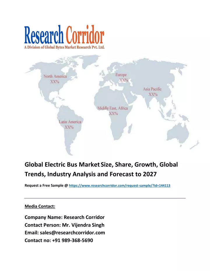 global electric bus market size share growth
