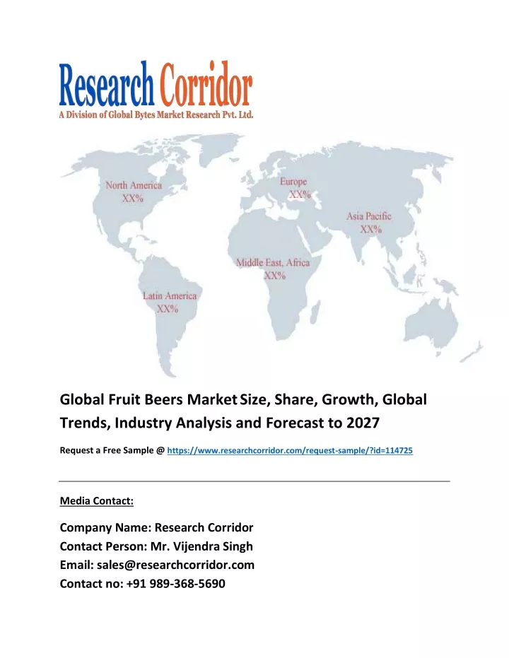 global fruit beers market size share growth