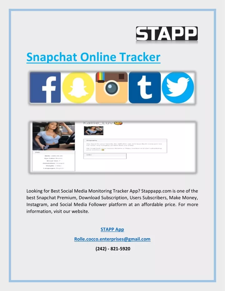 snapchat online tracker