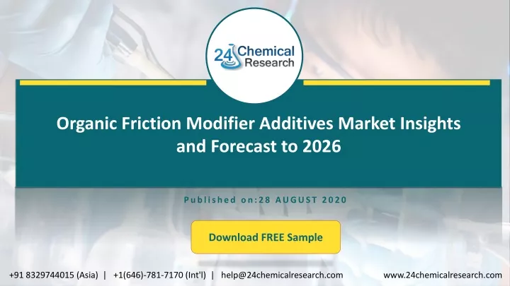organic friction modifier additives market