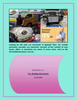 looking for the best car mechanic in epping then
