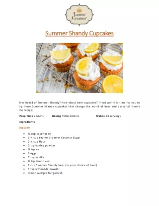 summer shandy cupcakes summer shandy cupcakes
