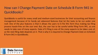 how can i change payment date on schedule b form