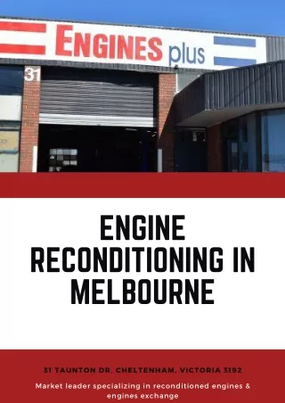 Most trusted engine reconditioning service centre