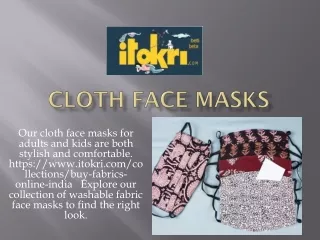 cloth face masks