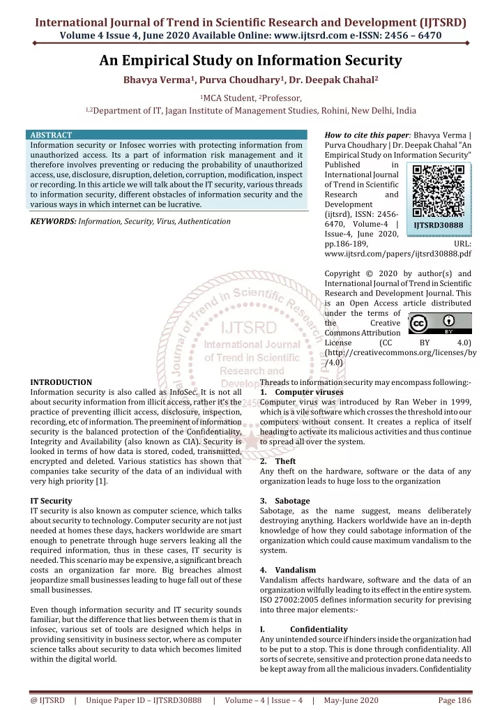 international journal of trend in scientific