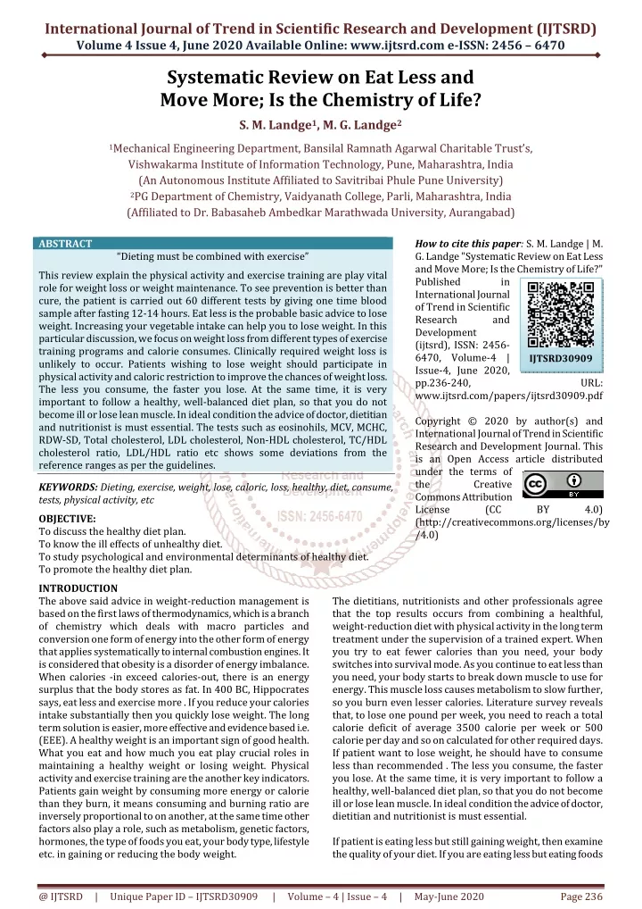 international journal of trend in scientific