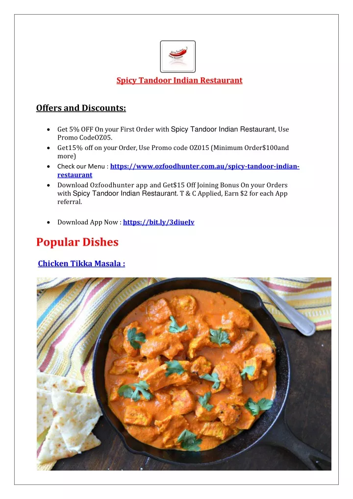 spicy tandoor indian restaurant