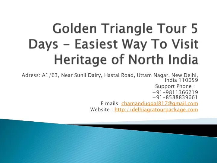 golden triangle tour 5 days easiest way to visit heritage of north india