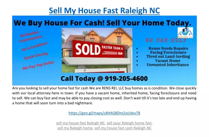sell my house fast raleigh nc